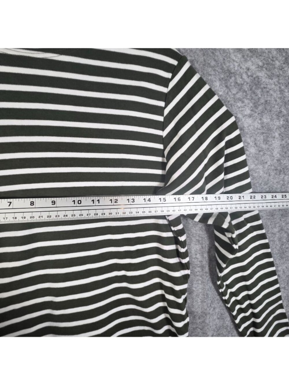Breton Shirt Co Striped Pullover Top Women’s XL Black White Preppy Coastal Core - Picture 4 of 10